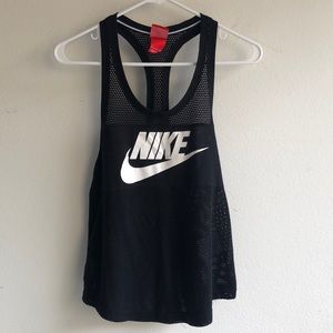 Nike Black Mesh Tank Small